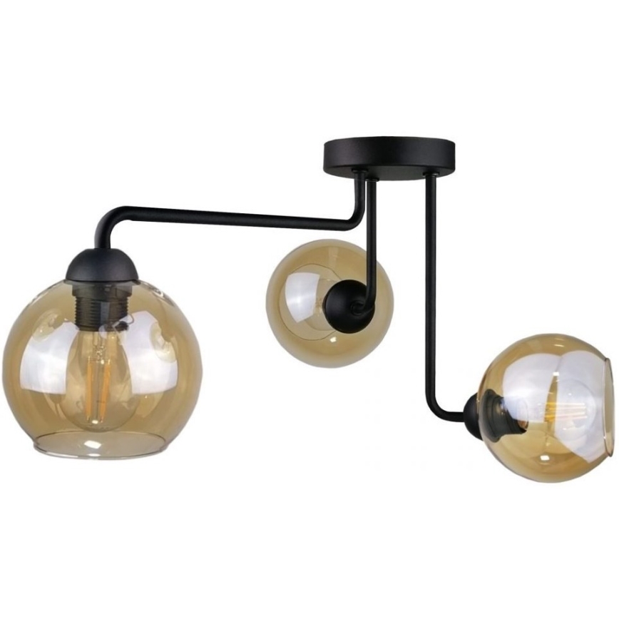 Replacement glass for wall light AMBER - brown smoky