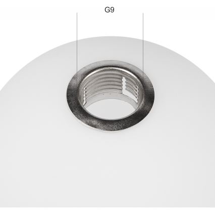 Replacement glass for chandelier ASTRO G9 d. 10 cm