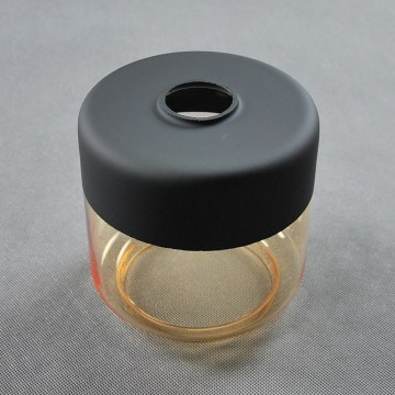 Replacement glass for AMBER chandelier E27, diameter 14 cm, black/smoked beige