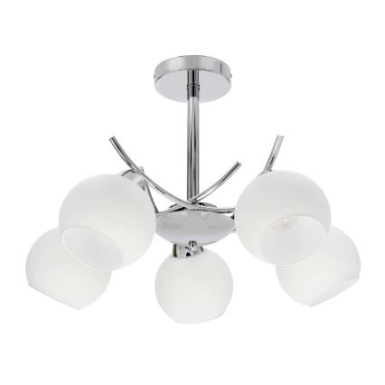 Replacement glass for AMOS E27 chandelier and wall lamp, Ø 13 cm, white
