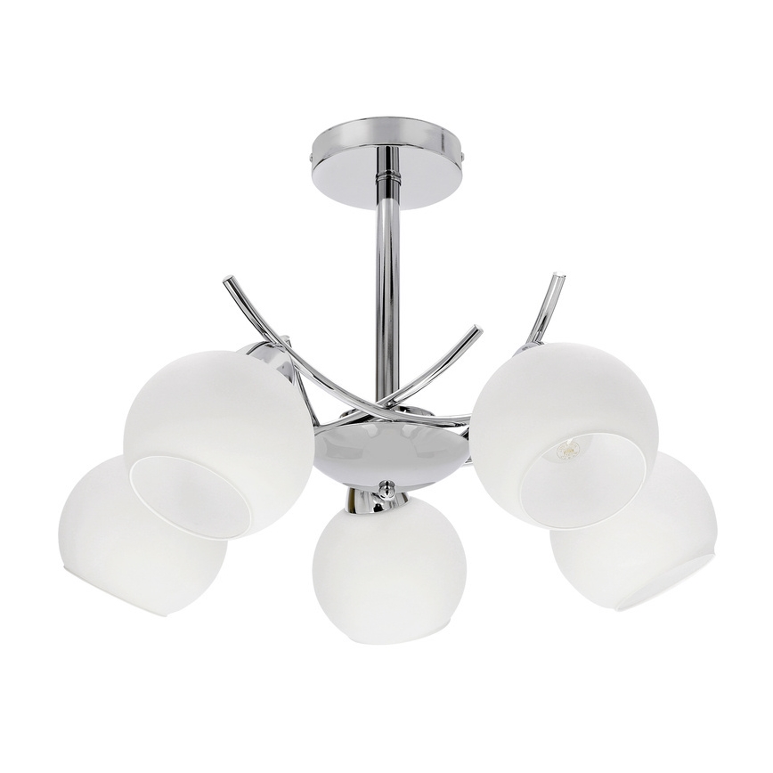 Replacement glass for AMOS E27 chandelier and wall lamp, Ø 13 cm, white
