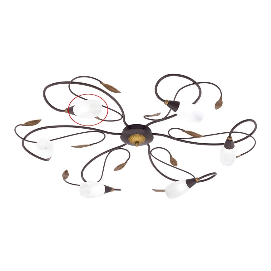 Replacement glass for ceiling light Eglo - GERBERA 90697