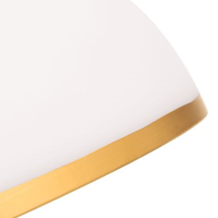 Replacement glass for chandelier and floor lamp OLD LAMP E27 d. 30 cm white/gold
