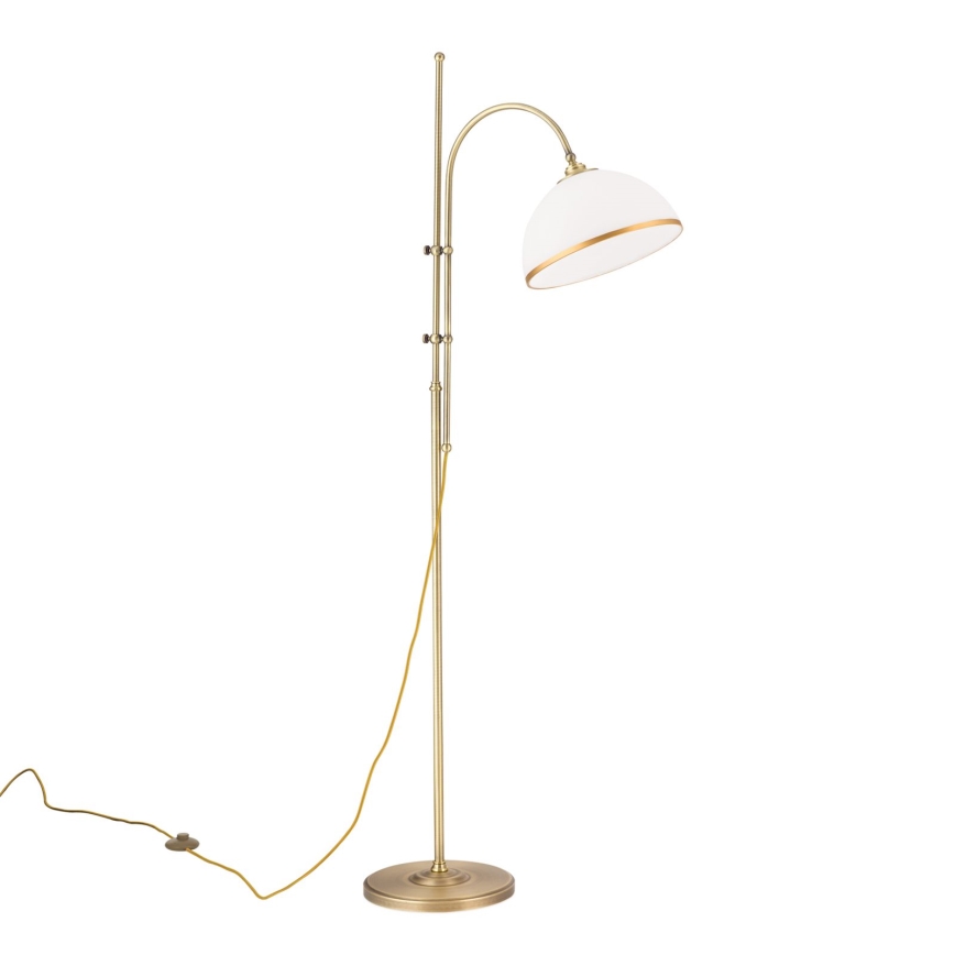 Replacement glass for chandelier and floor lamp OLD LAMP E27 d. 30 cm white/gold