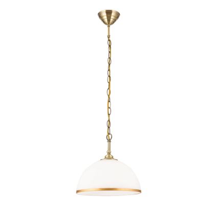 Replacement glass for chandelier and floor lamp OLD LAMP E27 d. 30 cm white/gold