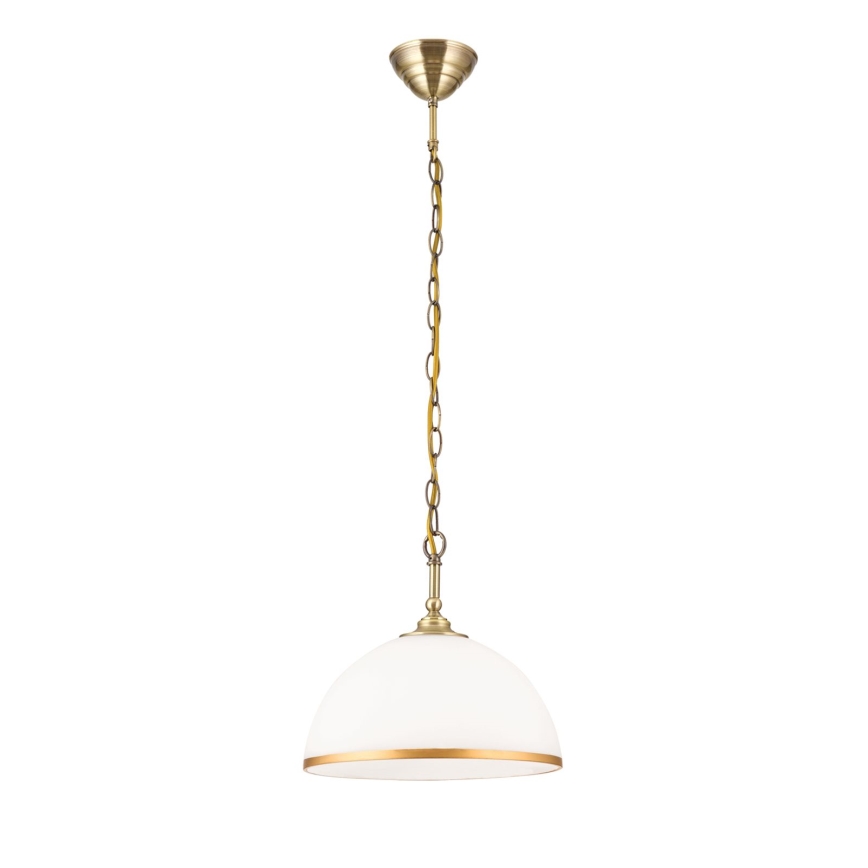 Replacement glass for chandelier and floor lamp OLD LAMP E27 d. 30 cm white/gold