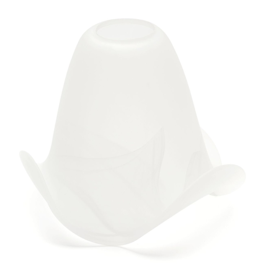Replacement glass for chandelier and lamp SISI E14 d. 13 cm white
