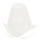 Replacement glass for chandelier and lamp SISI E14 d. 13 cm white