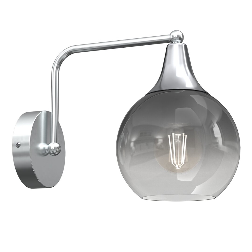 Replacement glass for chandelier and wall light MONTE E27 d. 15 cm smoky