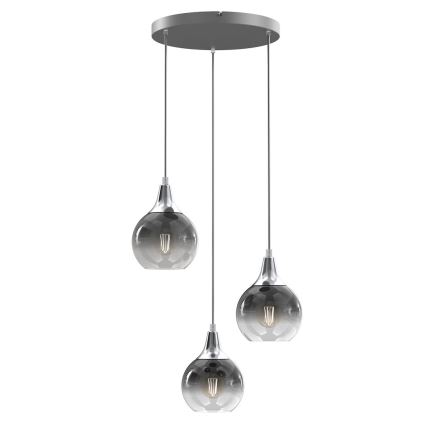 Replacement glass for chandelier and wall light MONTE E27 d. 15 cm smoky