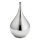 Replacement glass for chandelier d. 16,5 cm shiny chrome