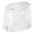Replacement glass for chandelier E14 10x12 cm white