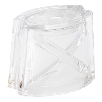 Replacement glass for chandelier E14 10x12 cm white