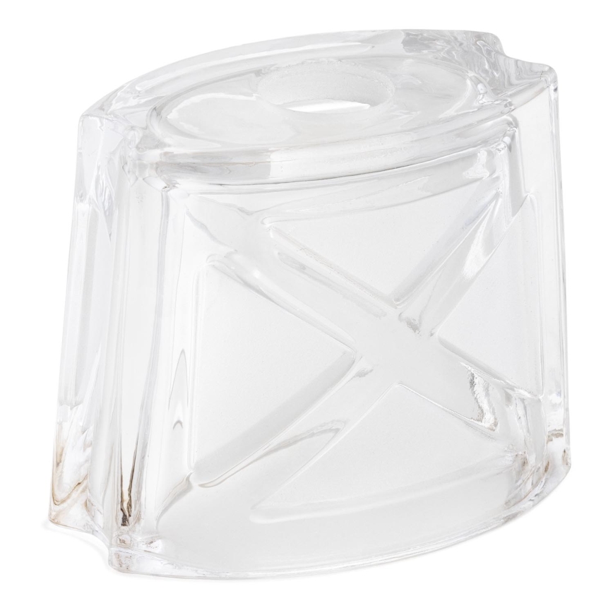 Replacement glass for chandelier E14 10x12 cm white