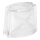 Replacement glass for chandelier E14 10x12 cm white