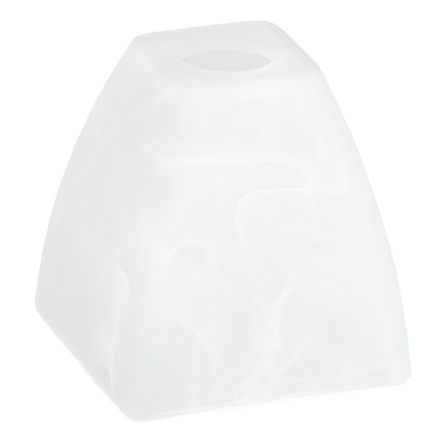 Replacement glass for chandelier E14 10x13 cm white