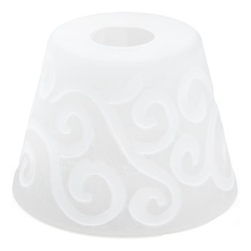 Replacement glass for chandelier E27 d. 15 cm white