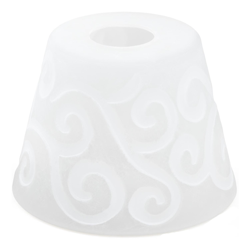 Replacement glass for chandelier E27 d. 15 cm white