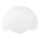 Replacement glass for chandelier E27 d. 18,4 cm white