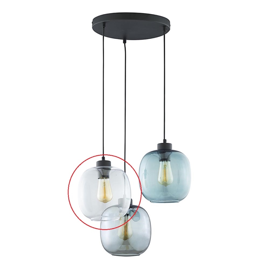 Replacement glass for chandelier ELIO E27 clear