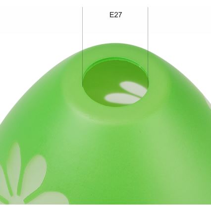 Replacement glass for chandelier GARDEN E27 d. 23 cm green