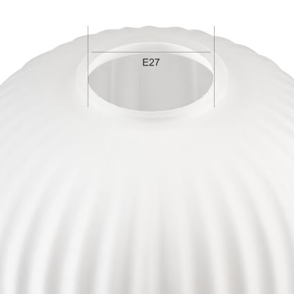 Replacement glass for chandelier HARMA E27 21x14 cm white