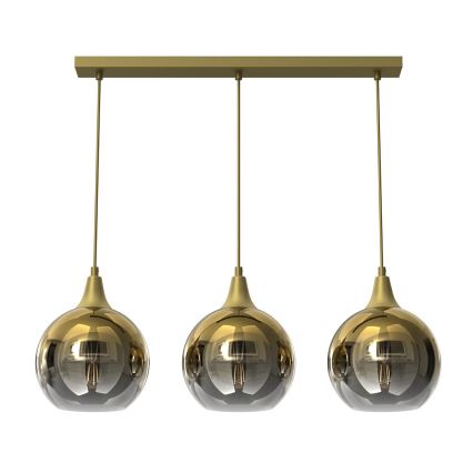 Replacement glass for chandelier MONTE E27 d. 20 cm gold/smoky