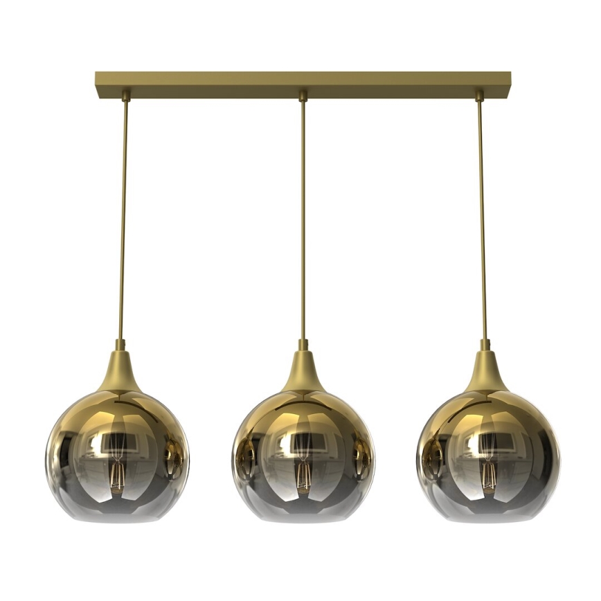 Replacement glass for chandelier MONTE E27 d. 20 cm gold/smoky