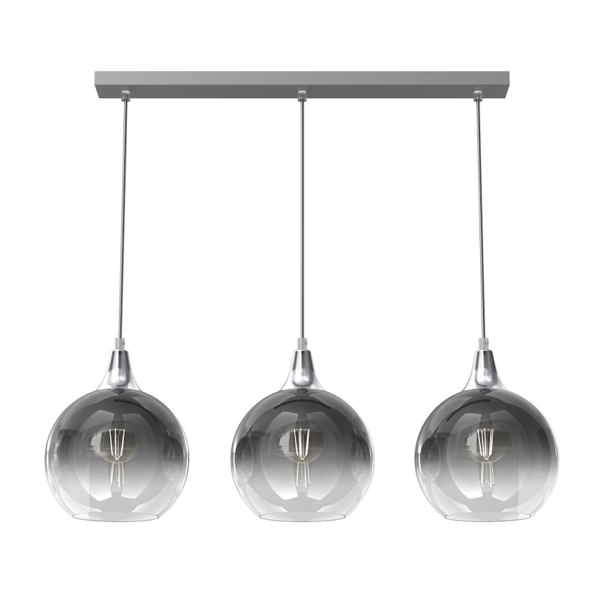 Replacement glass for chandelier MONTE E27 d. 20 cm smoky