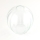 Replacement glass for DEVI E27 chandelier, 18 cm diameter, clear