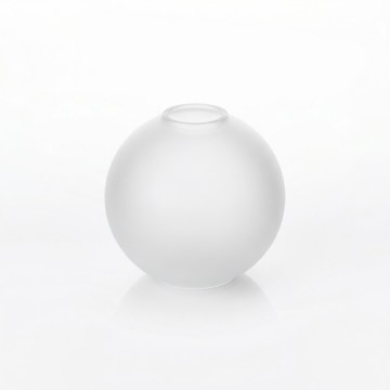 Replacement glass for E27 chandelier, 15 cm diameter, matte white