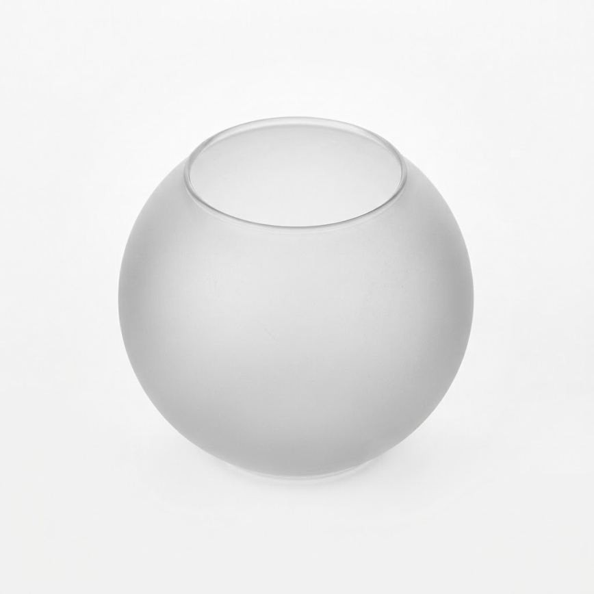 Replacement glass for E27 chandelier, 15 cm diameter, matte white