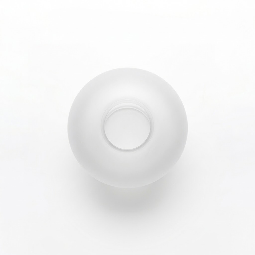 Replacement glass for E27 chandelier, 15 cm diameter, matte white