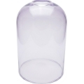 Replacement glass for E27 chandelier, smoked purple