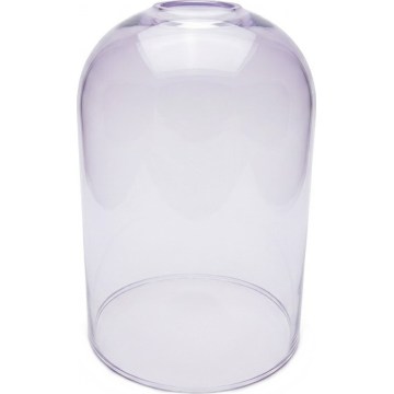 Replacement glass for E27 chandelier, smoked purple