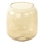 Replacement glass for E27 chandelier, Ø 14 cm, smoky brown