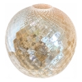 Replacement glass for E27 table lamp, diameter 17 cm, smoked beige
