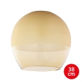 Replacement glass for KULA E27 chandelier, diameter 38 cm, smoky beige