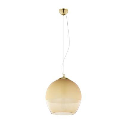 Replacement glass for KULA E27 chandelier, Ø 38 cm, smoked beige