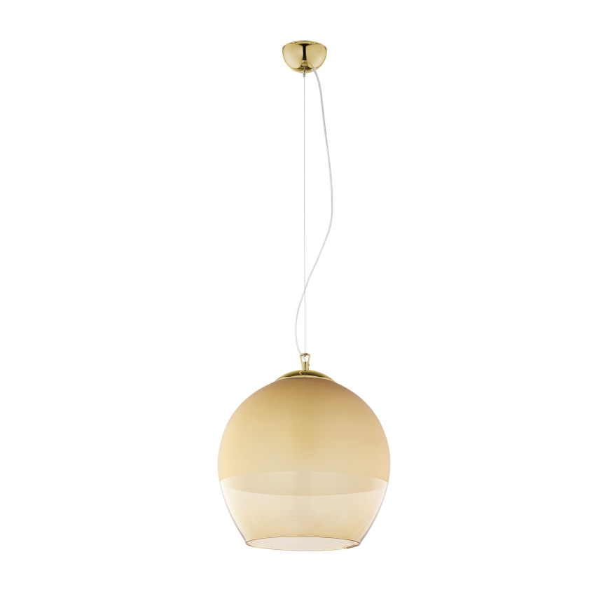Replacement glass for KULA E27 chandelier, Ø 38 cm, smoked beige