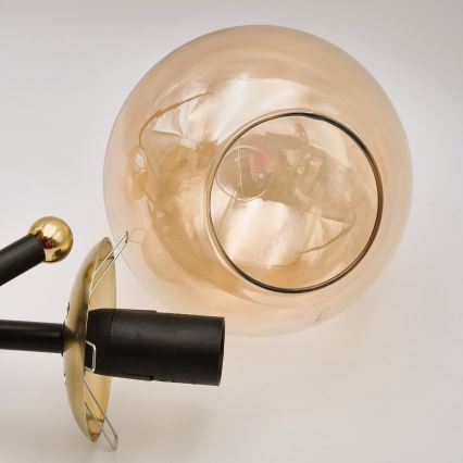 Replacement glass for MALENA and MALIVA chandeliers (E14) — smoked beige