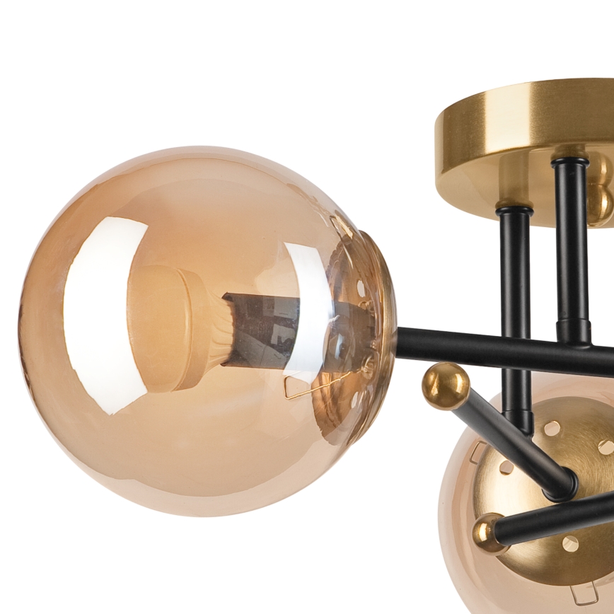 Replacement glass for MALENA and MALIVA chandeliers (E14) — smoked beige