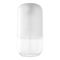 Replacement glass for MARCO E27 chandelier, Ø 14 cm, clear/white