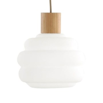 Replacement glass for MELIA E27 chandelier, Ø 20 cm, white