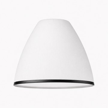 Replacement glass for RETRO and ANTICO chandelier and wall light, compatible with E27, Ø 13 cm, white/black