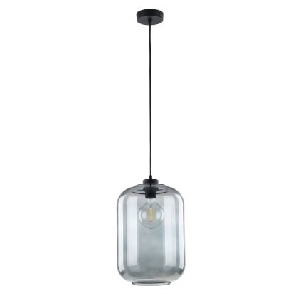 Replacement glass for ROLLER E27 chandelier, 24 cm diameter, smoked gray