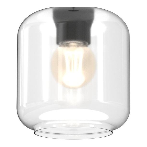 Replacement glass for SOMBRA E27 chandelier, Ø 16 cm, clear