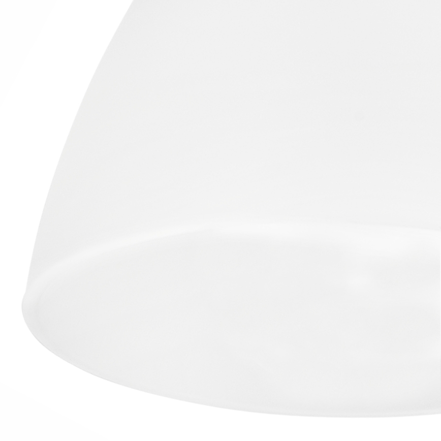Replacement glass for chandelier, table lamp, floor lamp, wall light and ceiling light MIRANDA E27 110x130 mm white