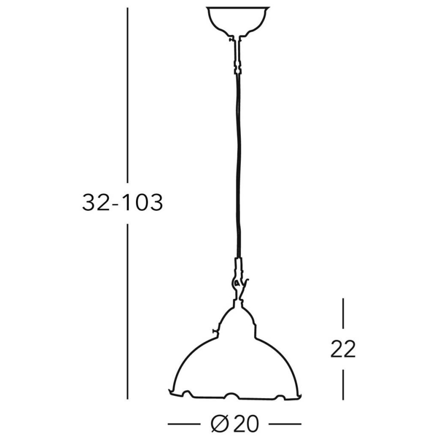 Replacement glass for chandelier, table lamp, wall light and spotlight NONNA white