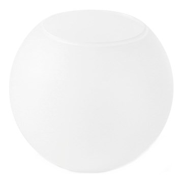 Replacement glass shade for E27 chandelier, 15 cm diameter, white